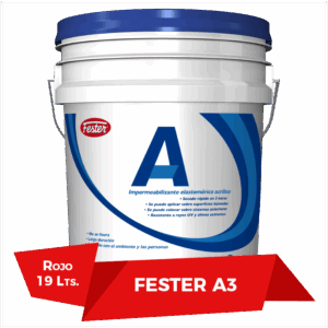 Fester A3 Rojo - Acrílico Impermeabilizante